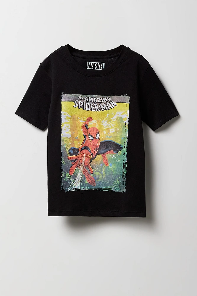 T-shirt Ã  imprimÃ© Spiderman pour garÃ§ons