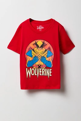 T-shirt Ã  imprimÃ© Wolverine pour garÃ§ons