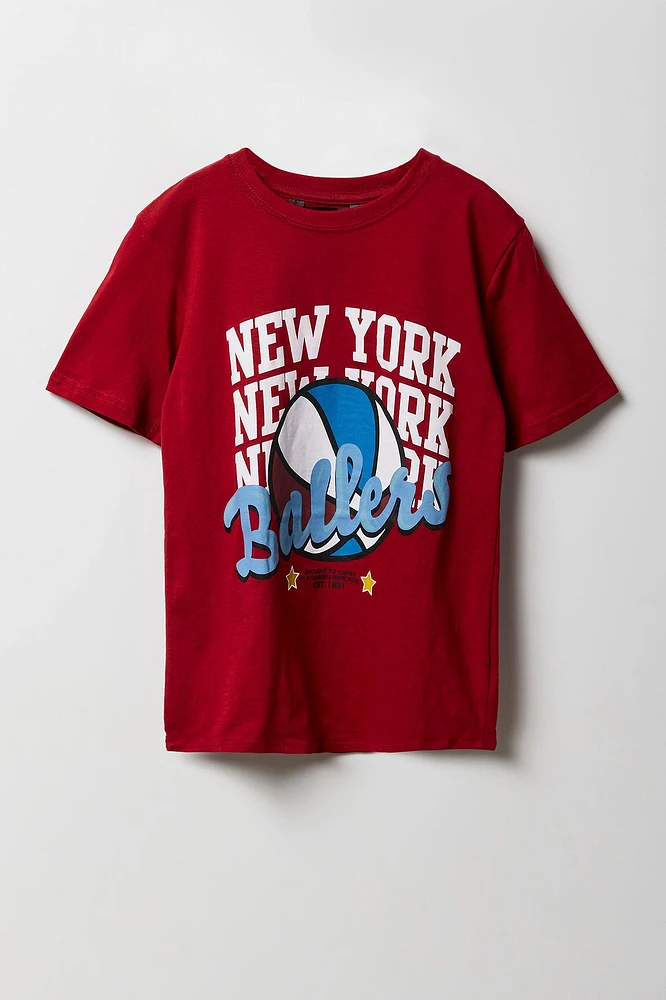 Boys New York Ballers Graphic T-Shirt