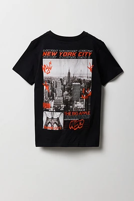 T-shirt à imprimé NYC City Never Sleeps pour garçon