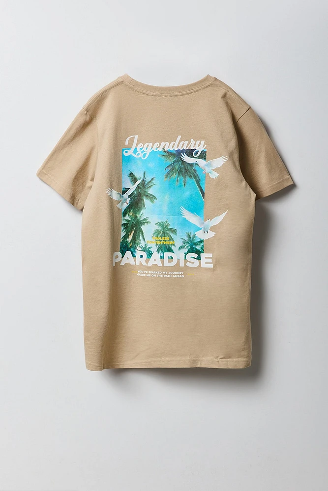 T-shirt à imprimé Legendary Paradise pour garçon