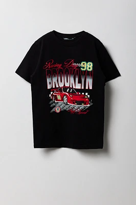 Boys Brooklyn Racing Day Graphic T-Shirt
