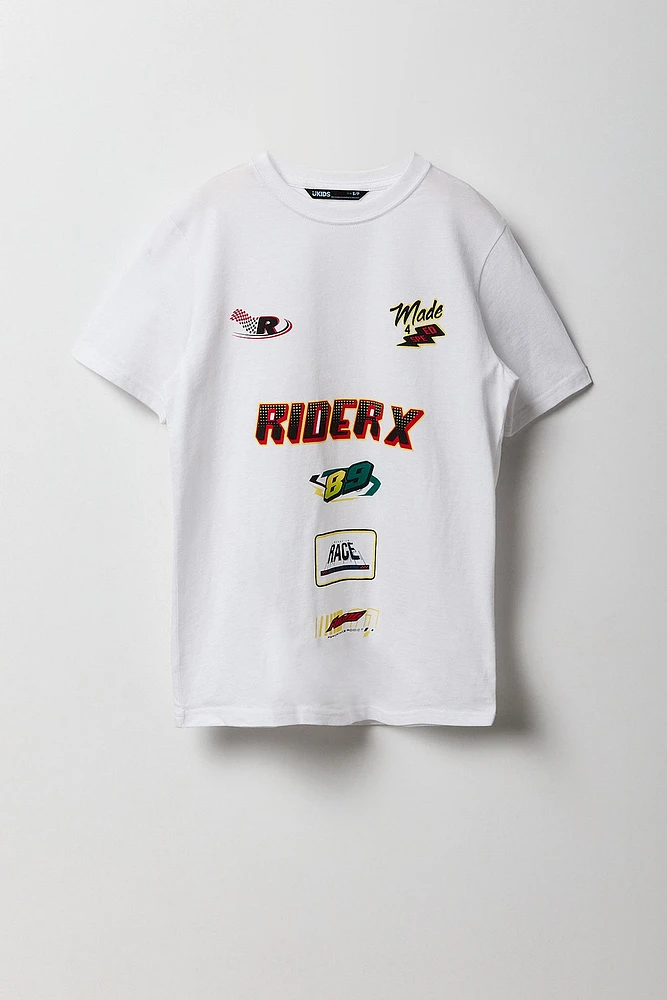 T-shirt à imprimé Rider X pour garçon