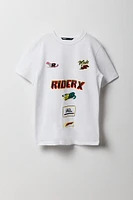 T-shirt à imprimé Rider X pour garçon