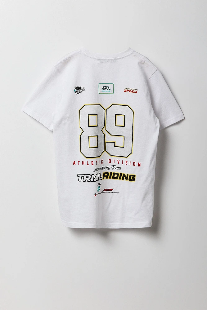 T-shirt à imprimé Rider X pour garçon