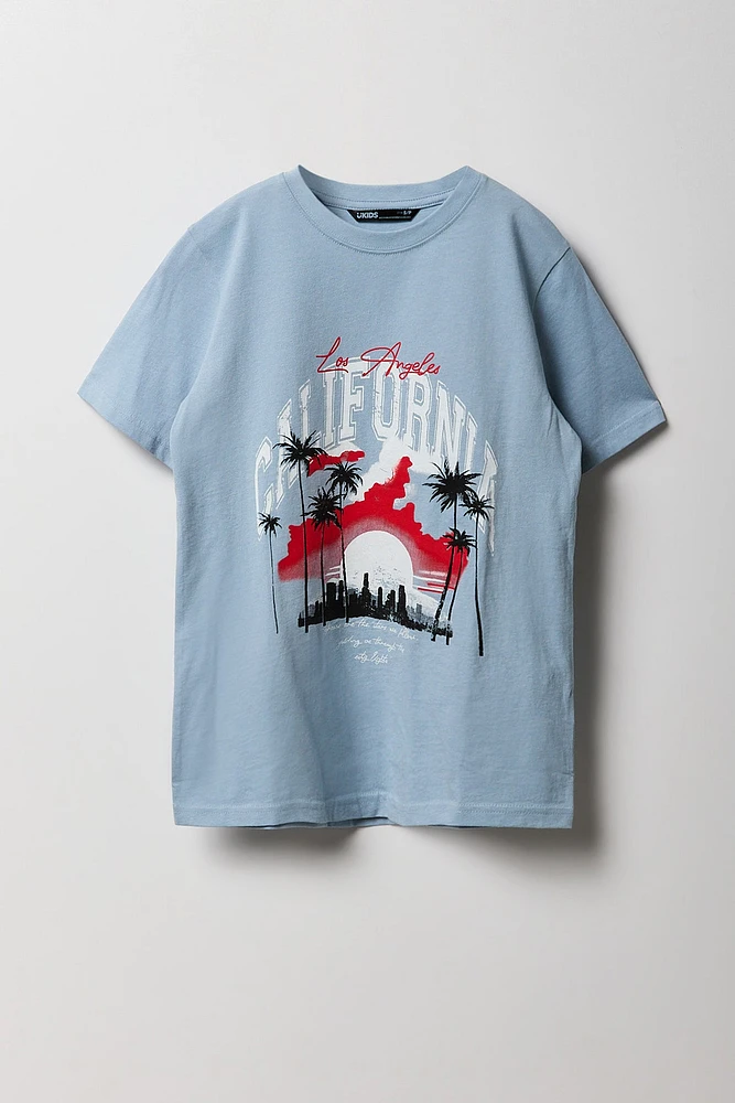 T-shirt à imprimé LA California pour garçon