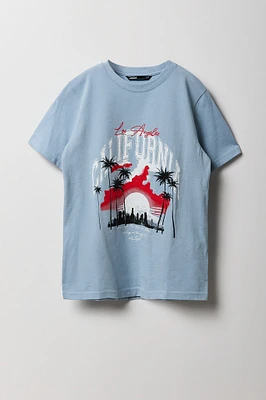 T-shirt à imprimé LA California pour garçon