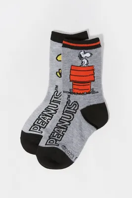 Boys Peanuts Graphic Crew Socks (2 Pack)
