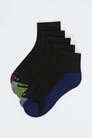 Boys Athletic Quarter Socks (5 Pack