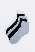 Boys Solid Ankle Socks (5 Pack)