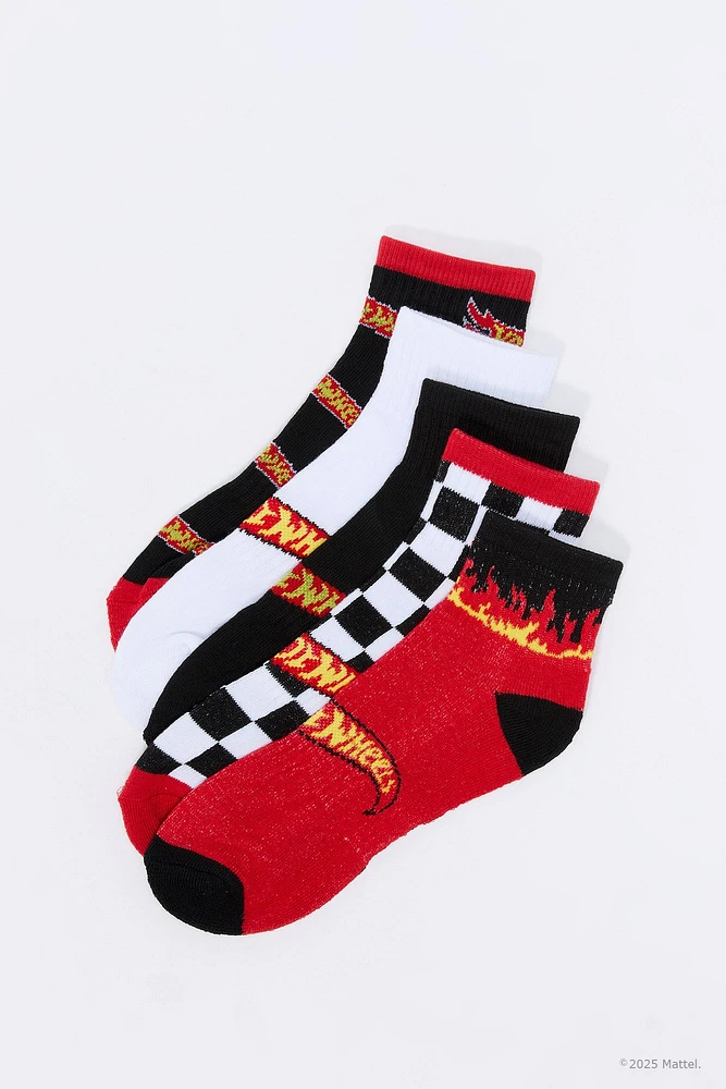 Hot Wheels™ Boys Ankle Socks (5 Pack)