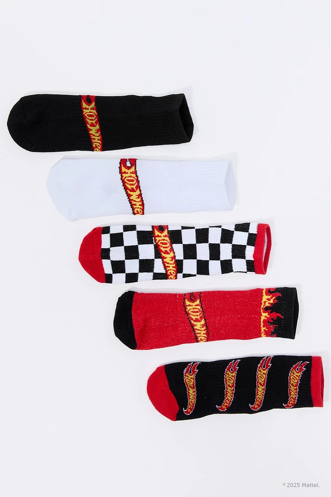 Hot Wheels™ Boys Ankle Socks (5 Pack)