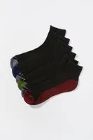 Boys Multicolour Athletic Ankle Socks (6 Pack)