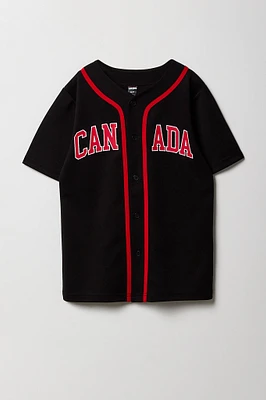 Boys Canada Graphic Mesh Baseball Jersey