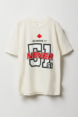 T-shirt à imprimé Always 1st Never 51st pour garçon