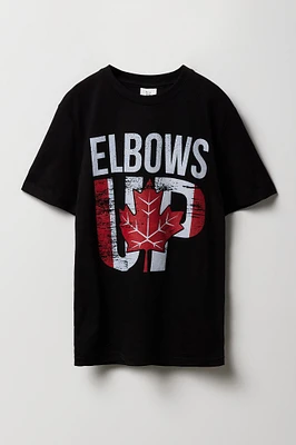 Boys Elbows Up Canada Graphic T-Shirt
