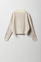 Girls Jacquard Knit Sweater