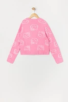 Chandail en tricot jacquard Hello Kitty pour filles