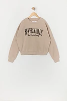 Girls Beverly Hills Embroidered Fleece Sweatshirt