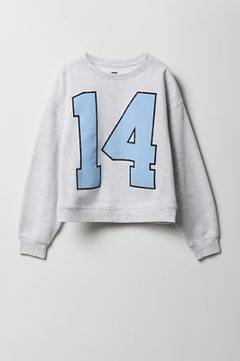 Girls Varsity Graphic Fleece Sweatshirt