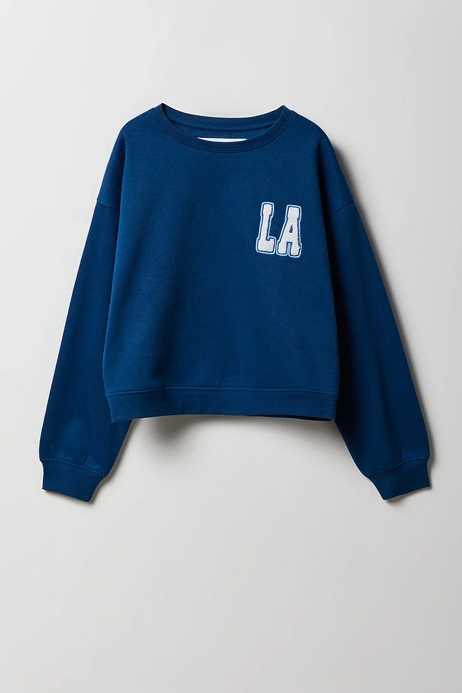 Girls Varsity Graphic Fleece Sweatshirt