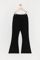 Girls Paris Embroidered Fleece Flare Pant