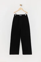 Girls Fleece Wide Leg Sweatpant