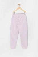 Jogger en molleton avec motif brodé Wellness Club pour fille