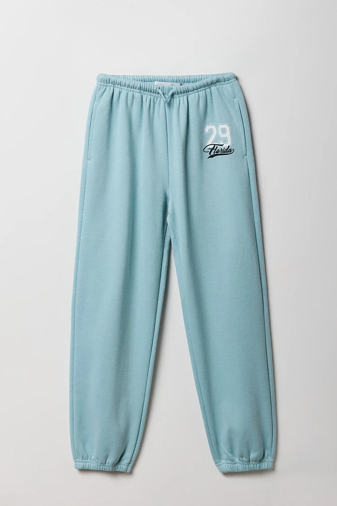 Girls Graphic Fleece Jogger