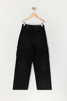 Girls Wide Leg Cargo Jean