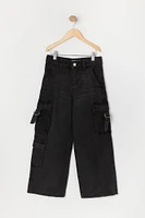 Girls Wide Leg Cargo Jean