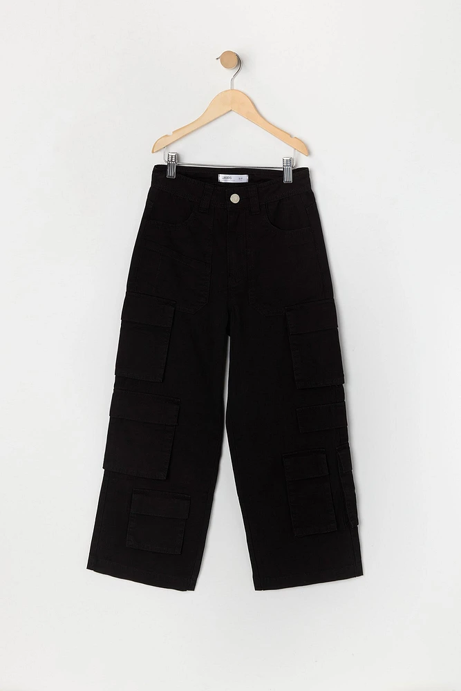 Girls Pocket Straight Leg Cargo Pant