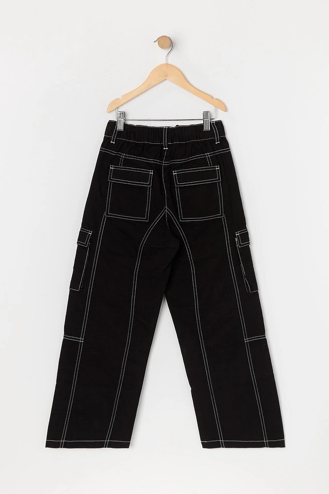 Girls Straight Leg Cargo Pant