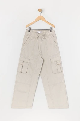 Pantalon cargo à jambe droite pour fille