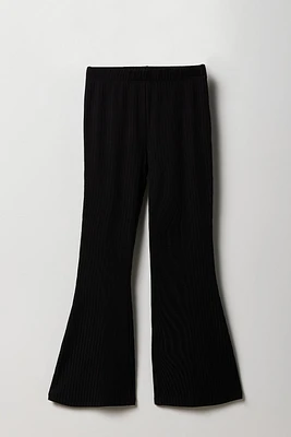 Girls Ribbed Flare Legging