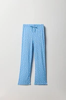 Ensemble pyjama avec t-shirt et pantalon en pointelle pour fille