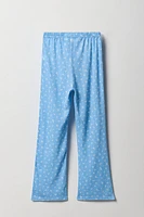 Ensemble pyjama avec t-shirt et pantalon en pointelle pour fille
