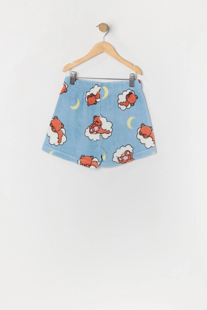 Ensemble pyjama avec t-shirt et short à imprimé Beary Sleepy pour fille