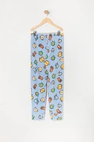 Girls Printed Plush Pajama Jogger