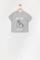 Ensemble pyjama avec t-shirt Ã  imprimÃ© Koala et short en peluche pour fille