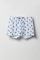 Ensemble-pyjama deux pièces short et haut boutonné pour filles