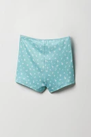 Girls Pointelle Knit Tank & Short 2 Piece Pajama Set