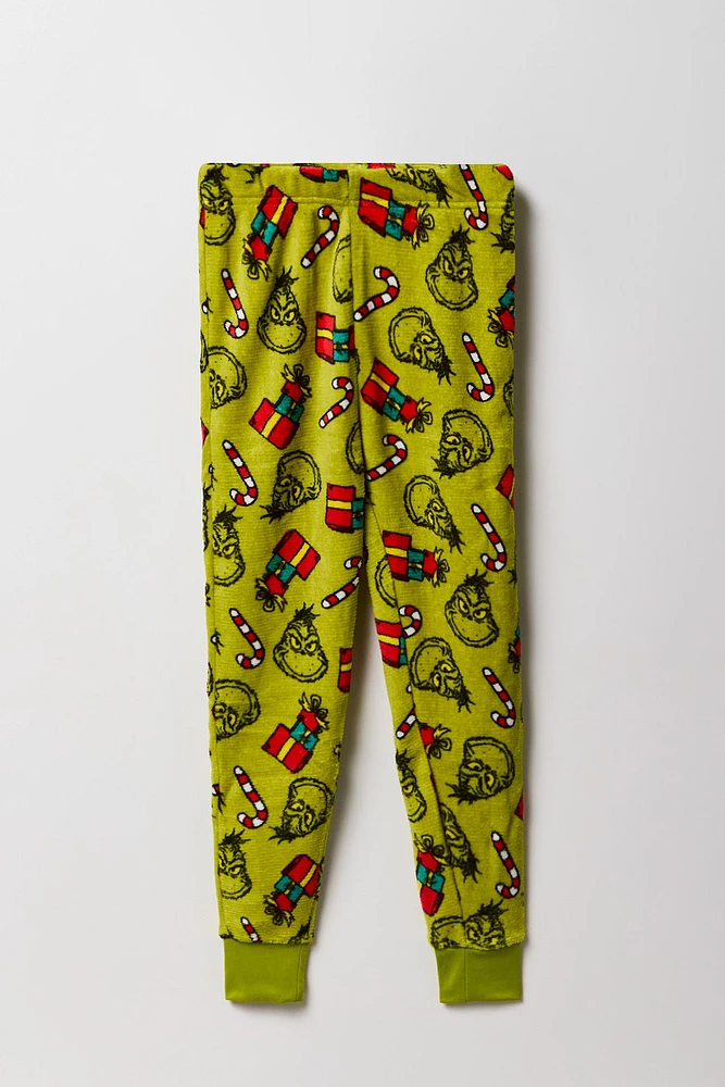 Ensemble pyjama avec t-shirt et jogger à imprimé Merry Grinchmas pour fille