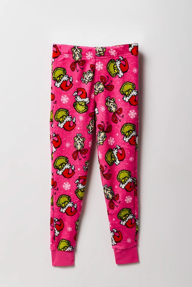 Ensemble pyjama avec t-shirt et jogger à imprimé Grinch & Cindy Lou pour fille