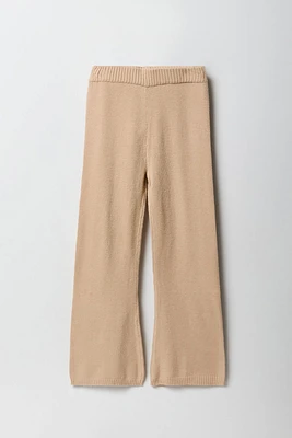 Pantalon Ã  jambe Ã©vasÃ©e en tricot pour fille