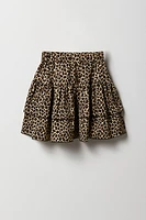 Girls Embroidered T-Shirt & Tiered Skirt 2 Piece Set
