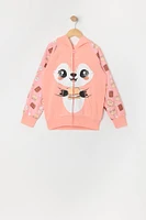 Girls S'mores Fox Zip-Up Character Hoodie