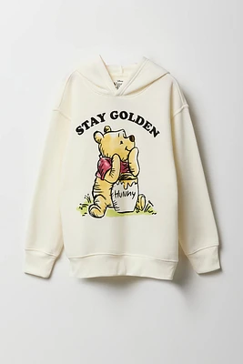 Haut Ã  capuchon avec imprimÃ© Pooh Stay Golden pour fille