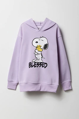 Haut à capuchon avec imprimé Blessed Snoopy pour fille