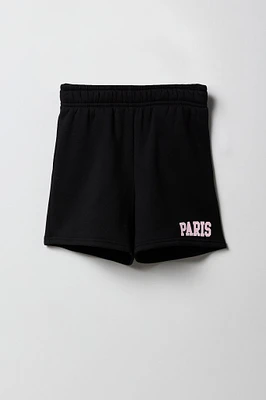 Girls City Graphic Fleece Short